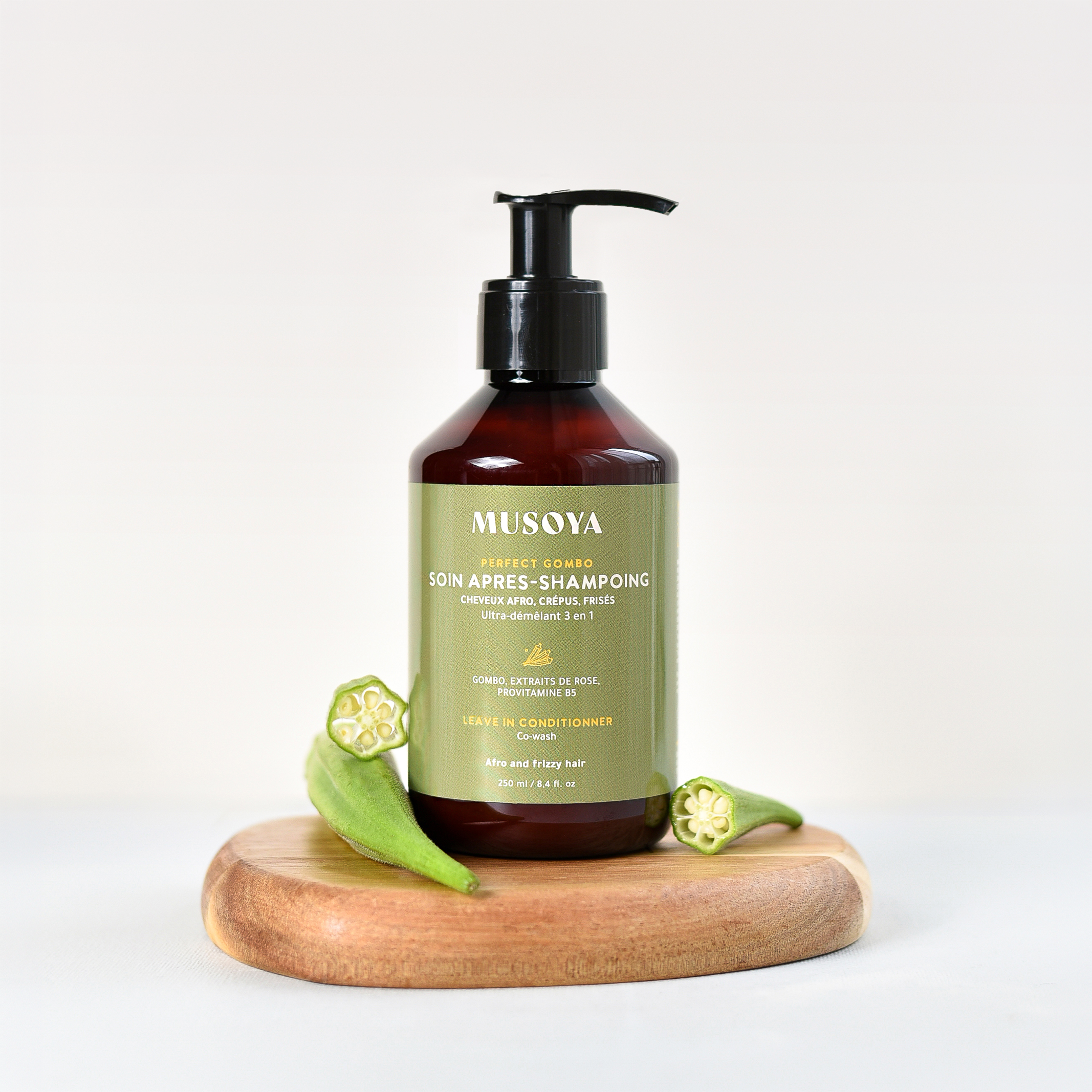 Perfect Gombo démêlant nourrissant cheveux afro naturels - Musoya